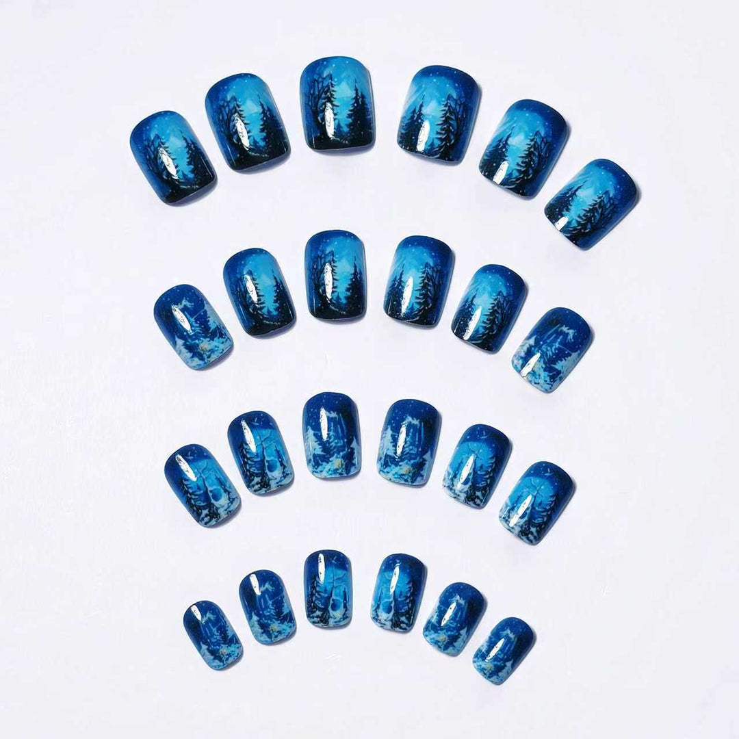 Creative Winter Nail Design Bowlift