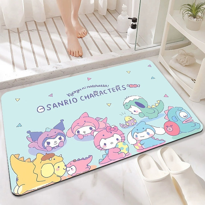 Cute Cartoon-Themed Absorbent Bath Mat