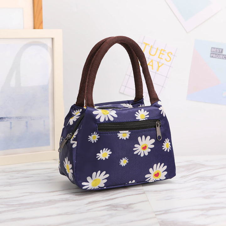 Floral Print Insulated Lunch Carrier Bowlift