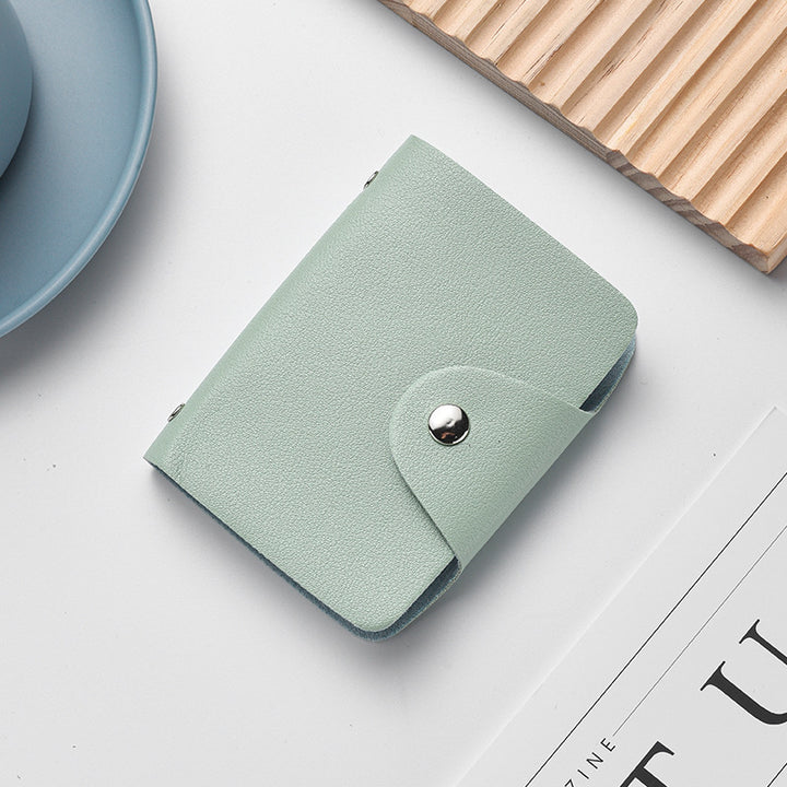 Compact Leather Cardholder Wallet Bowlift