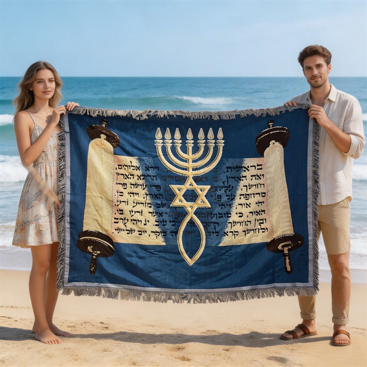 Artistic Woven Tapestry Blanket