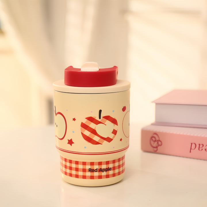 Women's Child-Friendly Drinking Bottle with Cute Dog Motif Bowlift