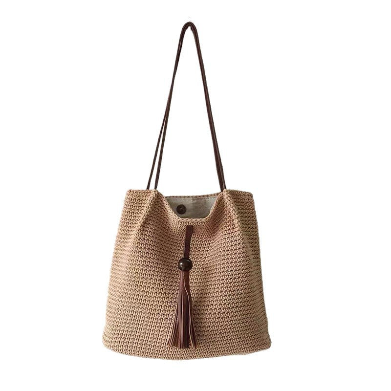 Large Handwoven Shopping Bag Bowlift