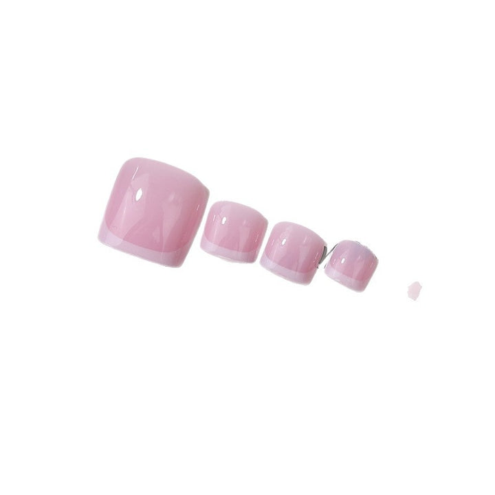 Stylish French Tip Press-On Nails Bowlift