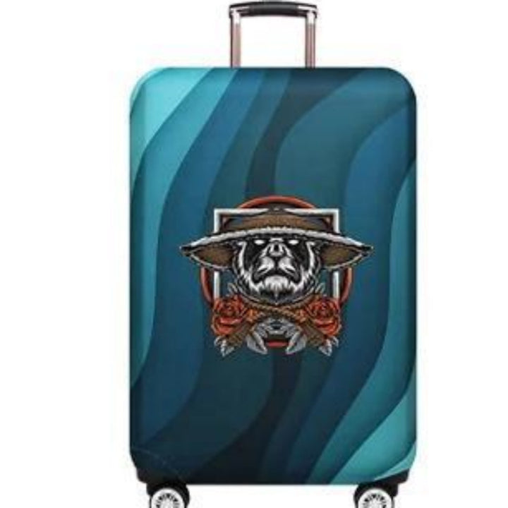 Unisex Hard Shell Luggage with Creative Bear Design Graphic Bowlift