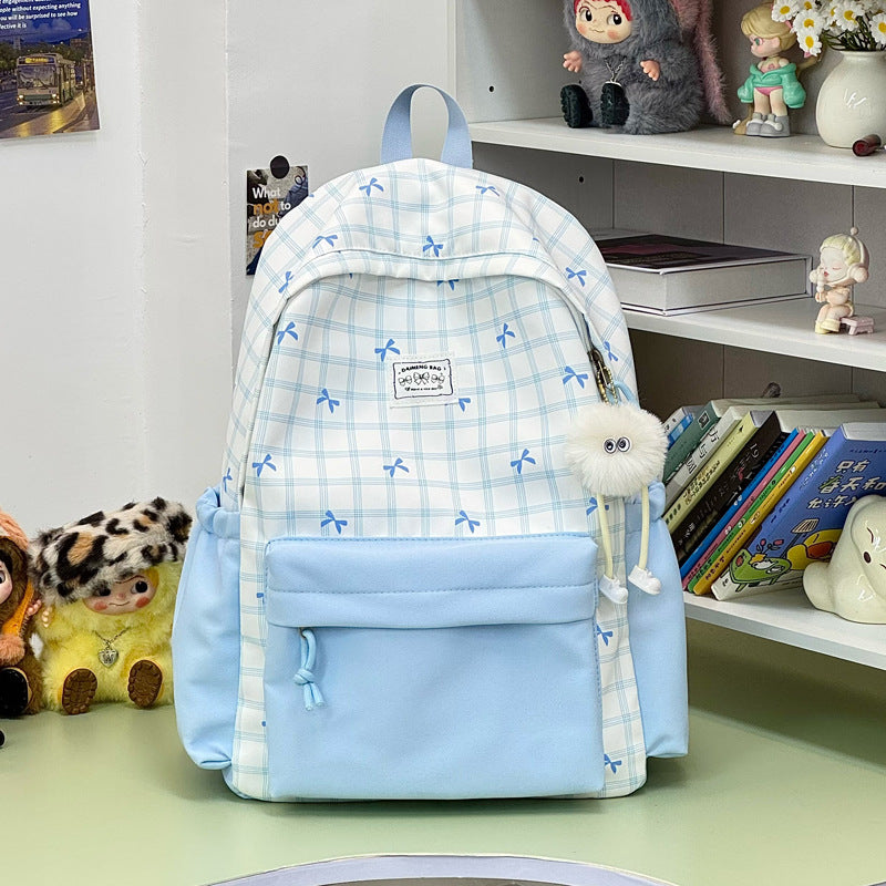 Stylish Checked Backpack