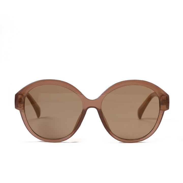 Women's round fashionable sunglasses with striking leopard pattern Bowlift