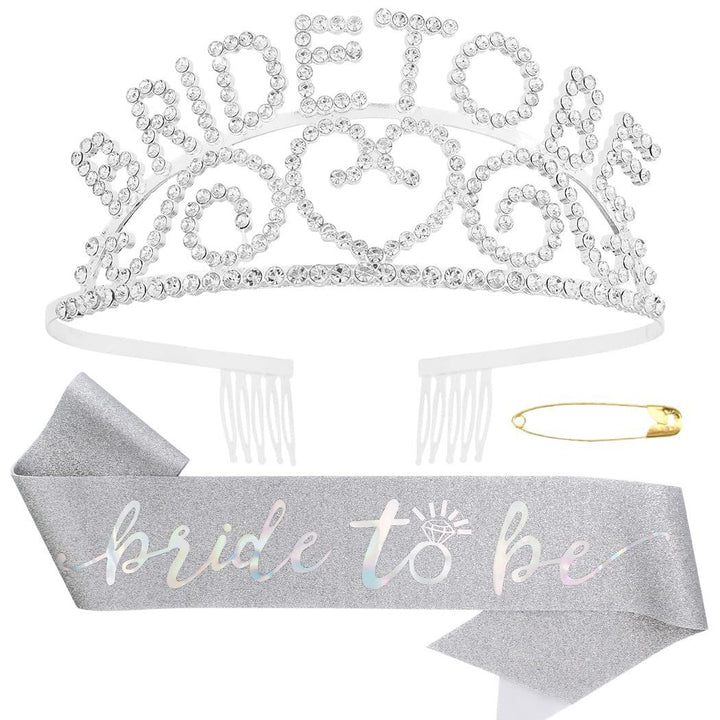 Women's Glittering Tiara with Heart Motifs Bowlift