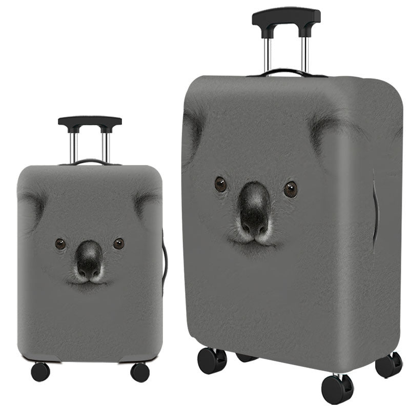 Artistic Cat-Themed Hard Shell Suitcase Bowlift