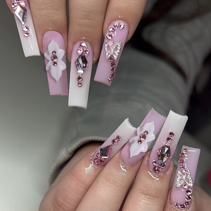 Decorative Press-On Nail Art Extensions Bowlift