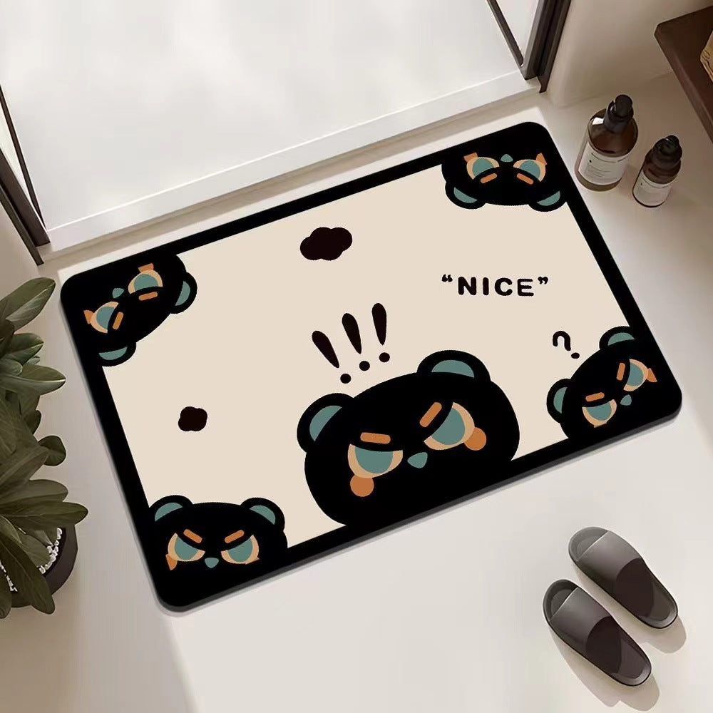 Playful Cat-Themed Entrance Mat Bowlift