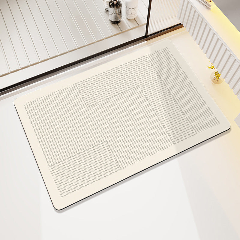 Abstract Modern Bath Mat Bowlift