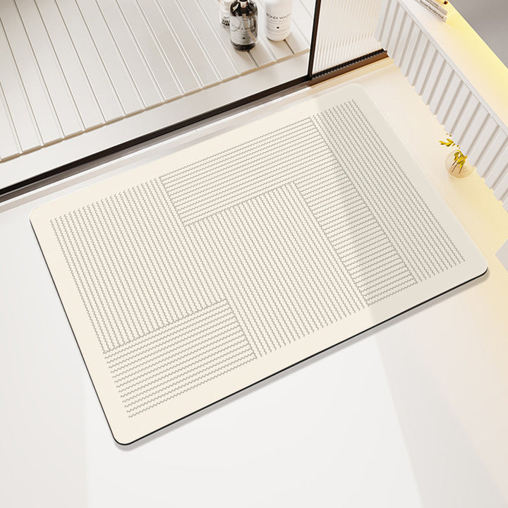 Abstract Modern Bath Mat Bowlift