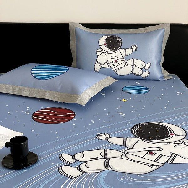 Fitted sheet set with pillowcases