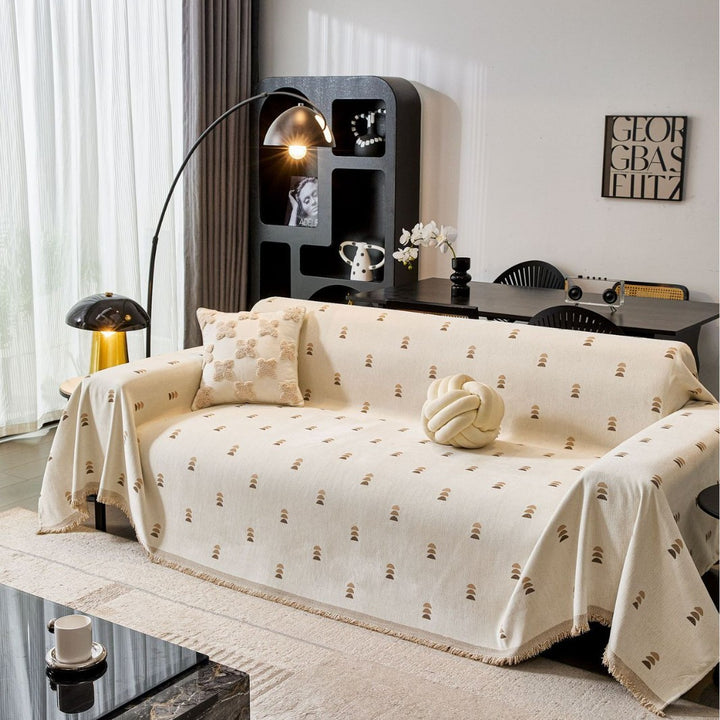 Elegant Textured Sofa Throw