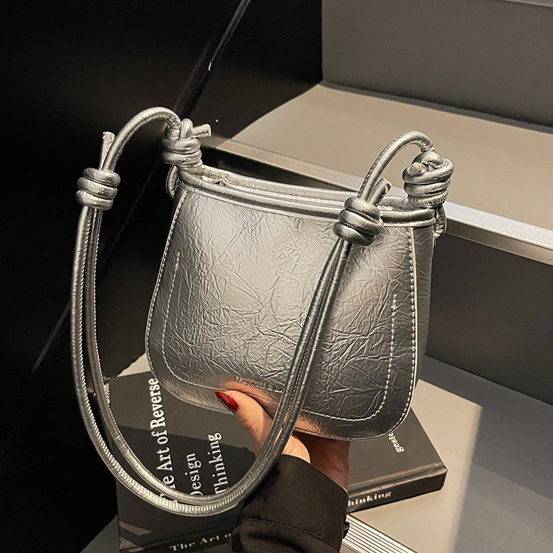 Knotted Handle Top-Handle Handbag Bowlift