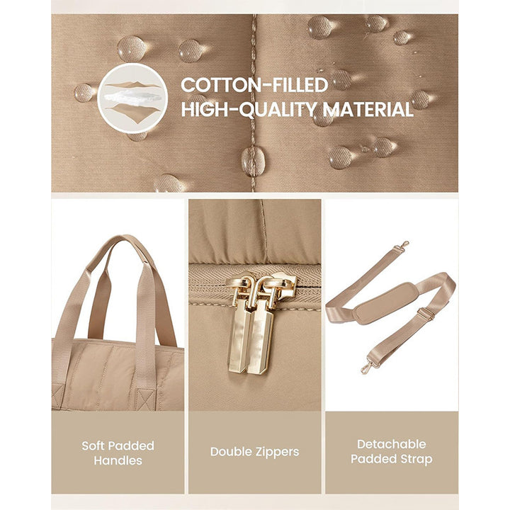 Stylish and Functional Sports Bag with Removable Cosmetic Compartment Bowlift