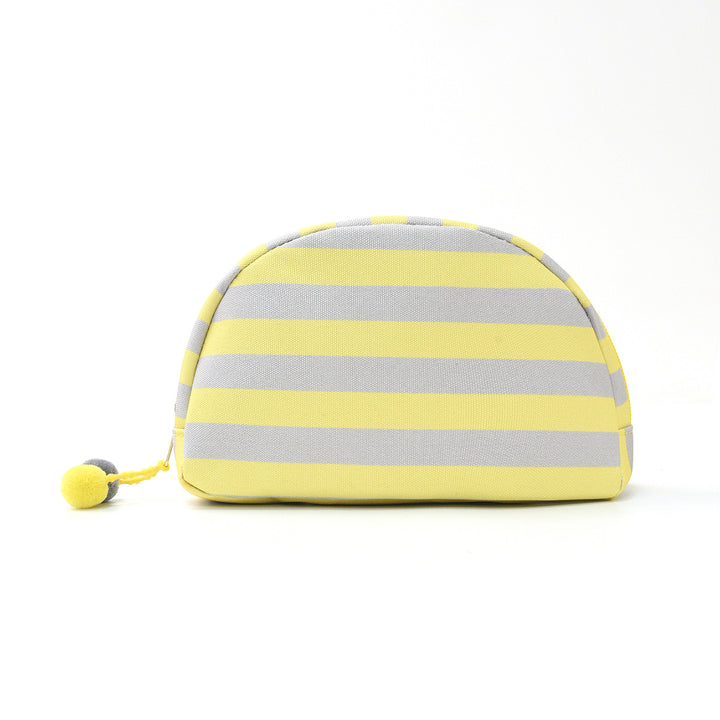Cosmetic bag with striking stripe pattern Bowlift