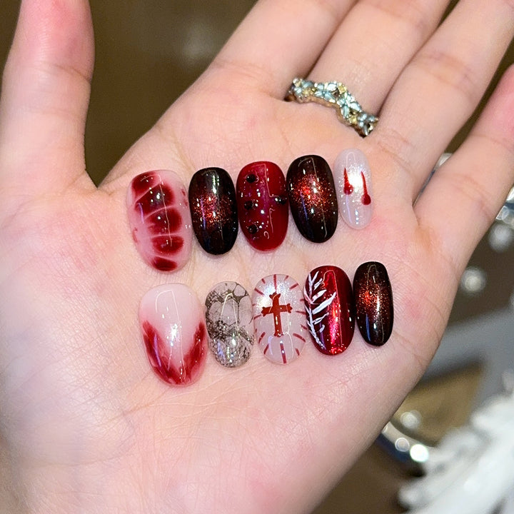 Creative Art Nails with Festive Design Bowlift