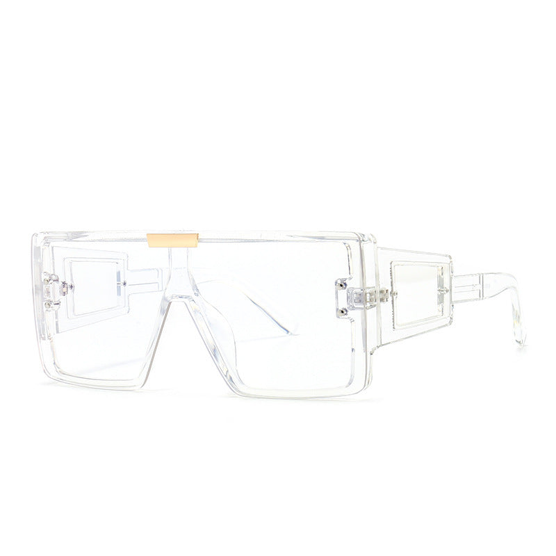 Women's stylish sunglasses in futuristic style with large frame Bowlift
