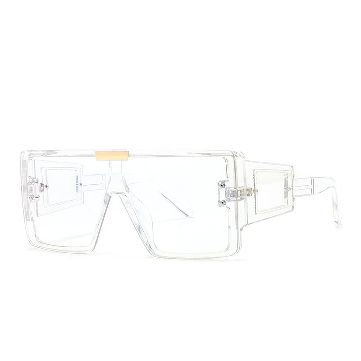 Women's stylish sunglasses in futuristic style with large frame Bowlift