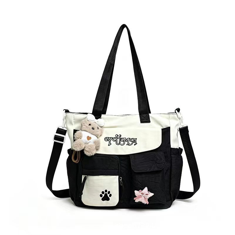 Multi-Functional Canvas Shoulder Bag Bowlift