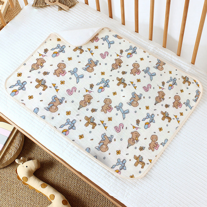 Ladies changing pad with cheerful floral pattern Bowlift