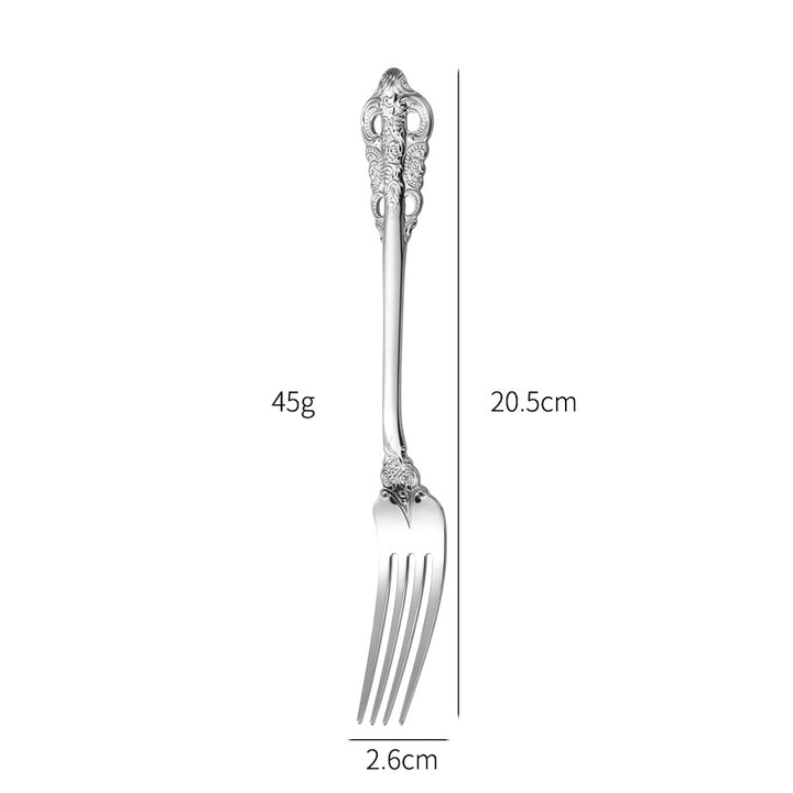 Elegant fish fork with artistic handle design Bowlift