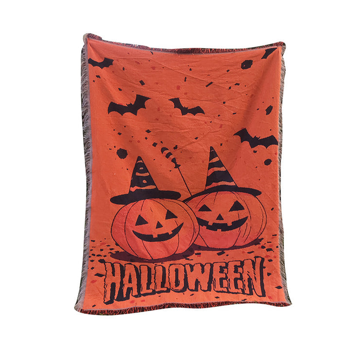 Halloween-Themed Throw Blanket