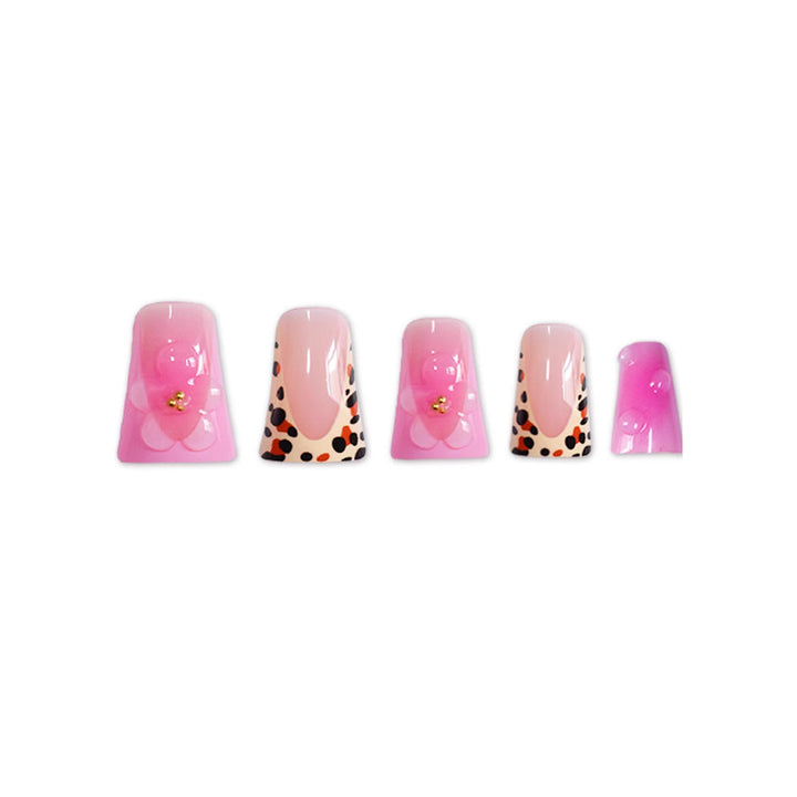 Floral Glam Press-On Nail Extensions Bowlift