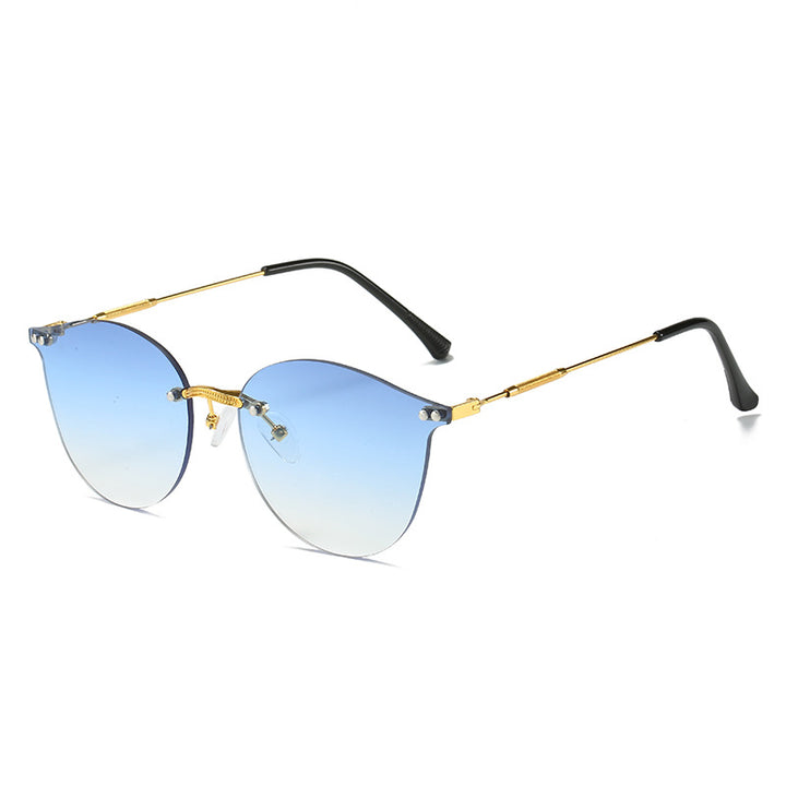 Women's fashionable sunglasses with innovative metal frame and flexible nose pads Bowlift