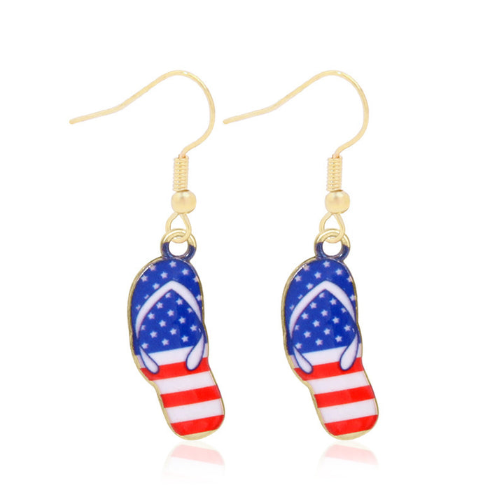 Women's long multi-layer star drop earrings with crystal embellishments and rhodium-plated alloy Bowlift