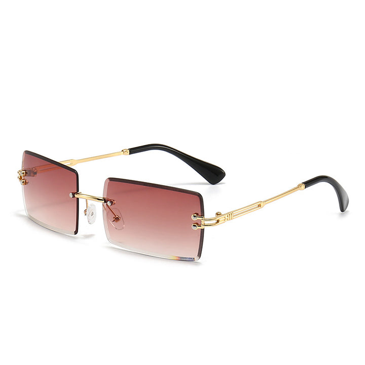 Women's fashionable rectangular sunglasses with gradient lenses Bowlift