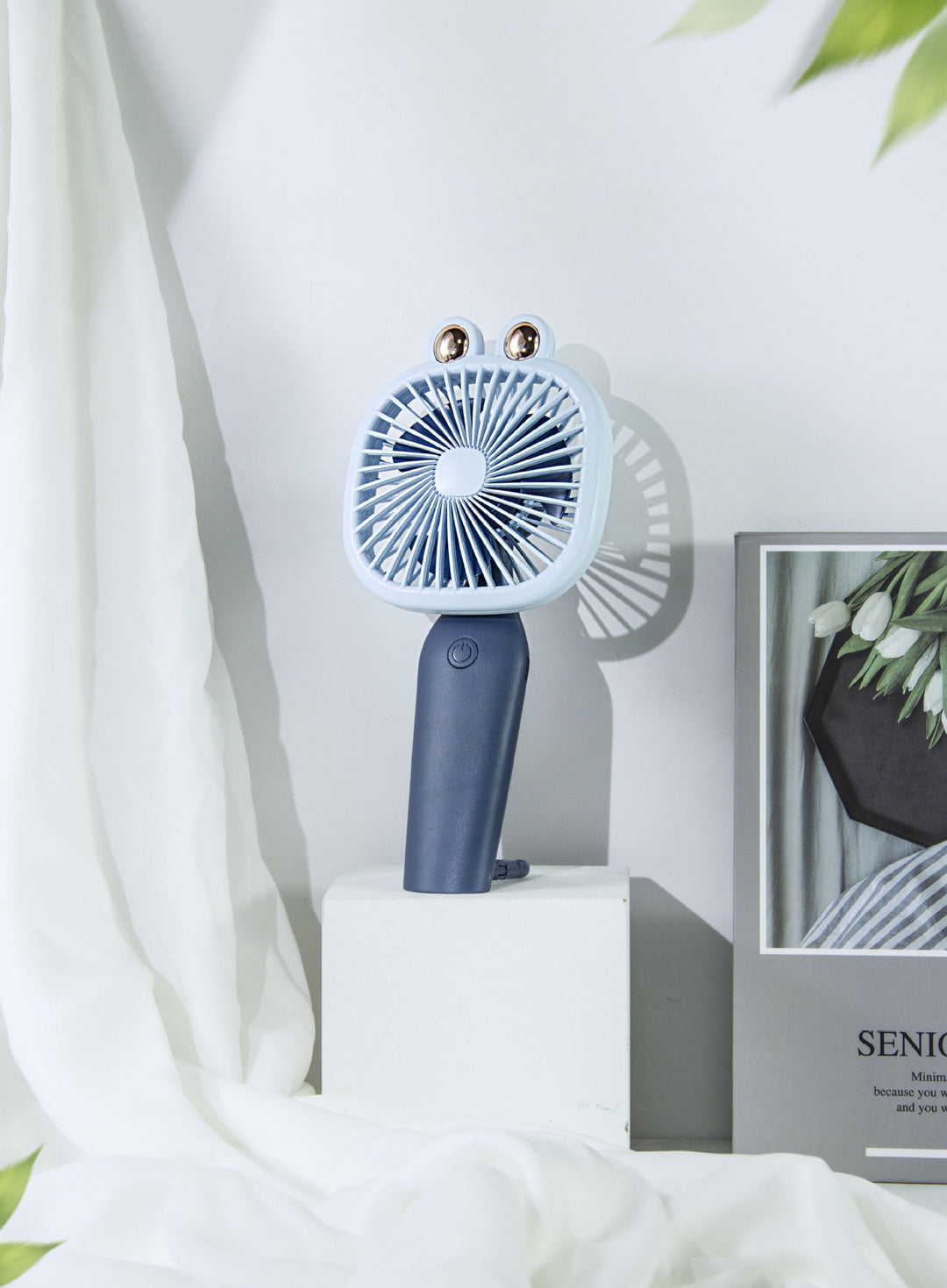 Compact Rechargeable Handheld Fan Bowlift