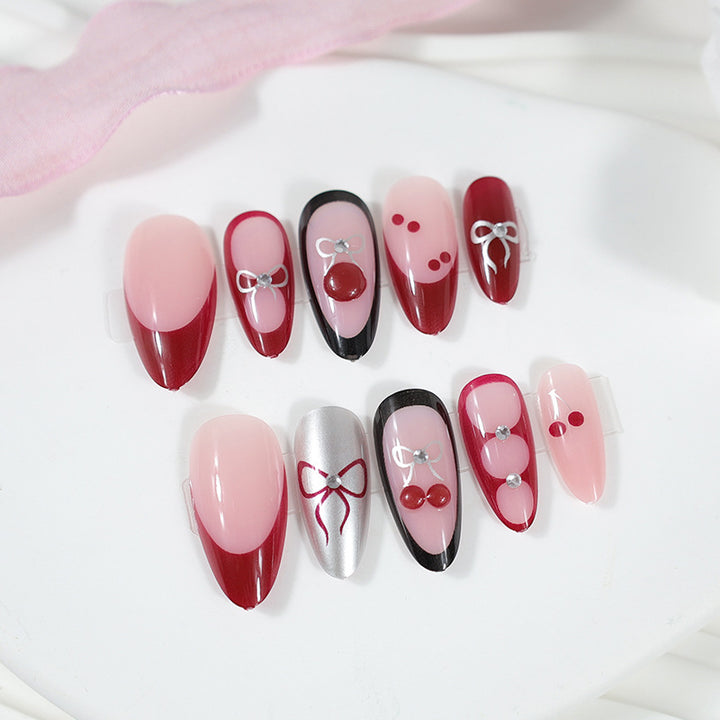 Artificial nail set with unique designs Bowlift