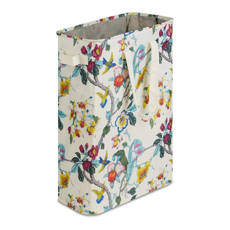 Foldable laundry basket with wheels and practical lid Bowlift