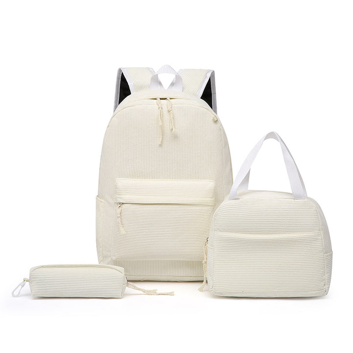 Backpack set with Playful Strawberry Pattern Bowlift
