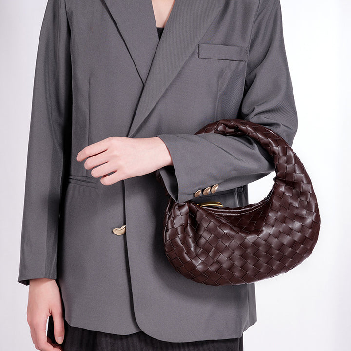 Designer Woven Handbag Bowlift
