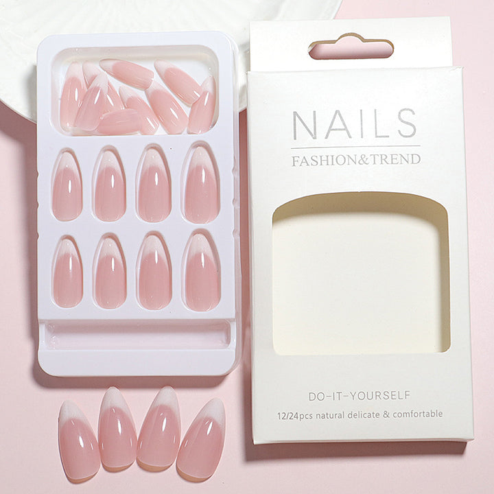 Elegant Almond-Shaped Press-On Nail Tips Bowlift