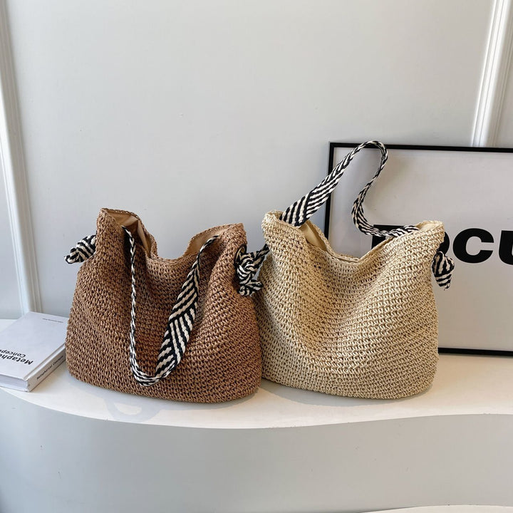 Large Handwoven Basket Shopper Bowlift