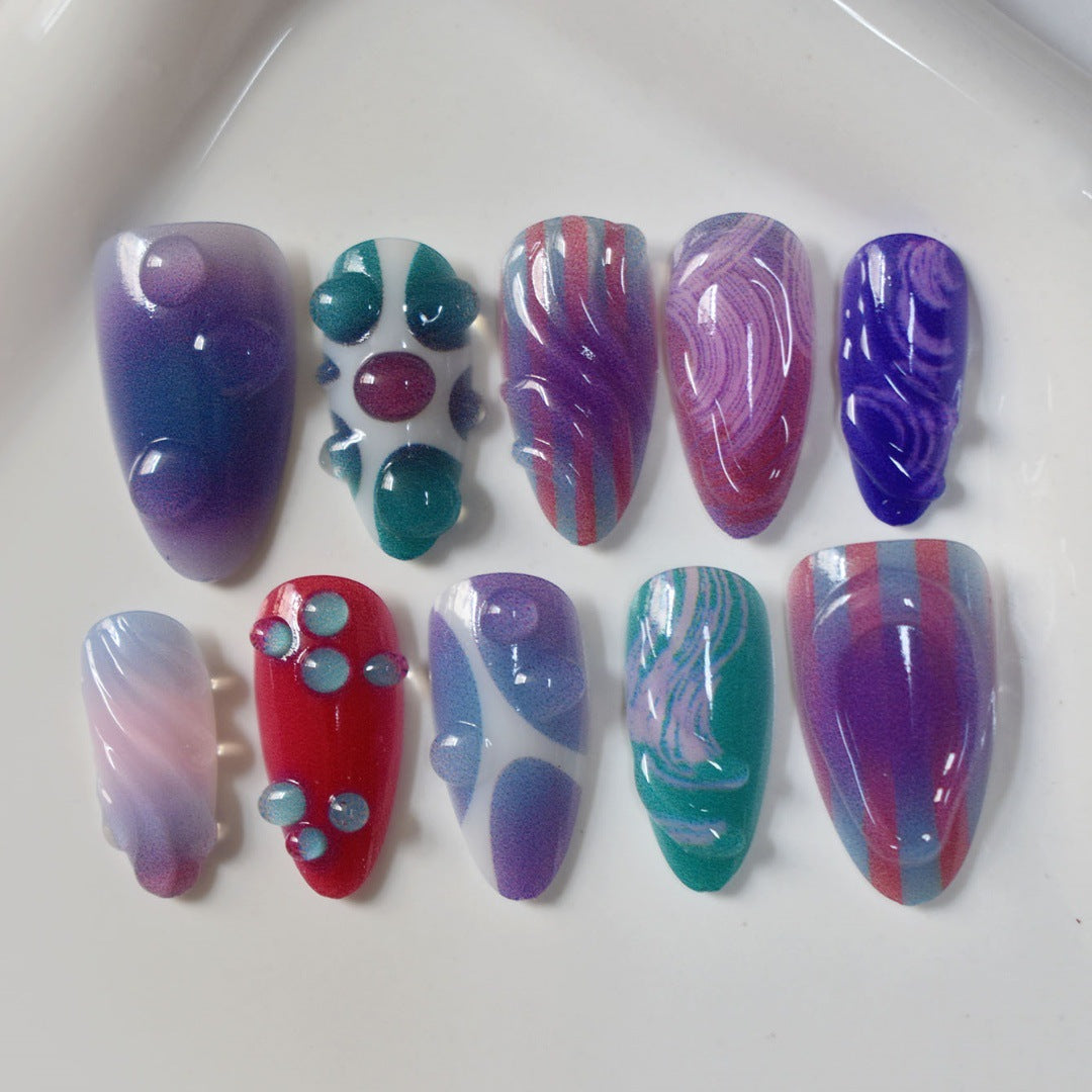 Artistic 3D Nail Design Bowlift