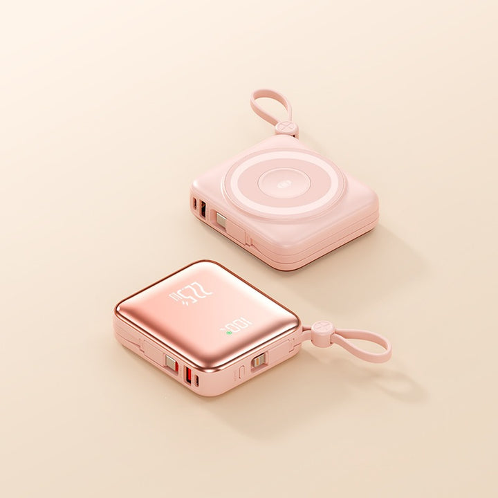 Portable Wireless Power Bank with Smart Charging Function and LCD Display Bowlift