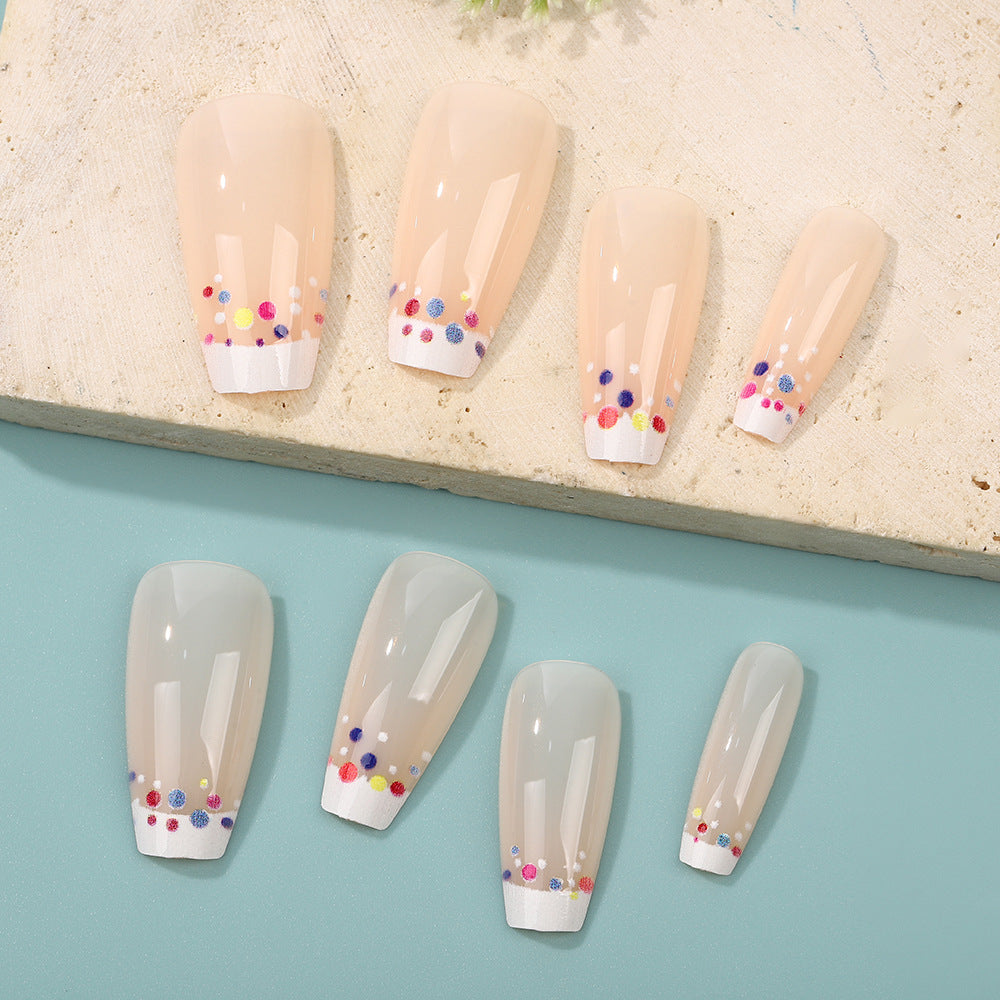Creative artificial nails with colorful accents Bowlift