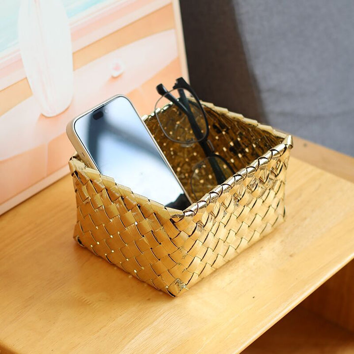 Decorative Woven Storage Box Bowlift