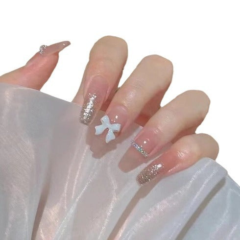 Elegant Floral Nail Art Extensions Bowlift