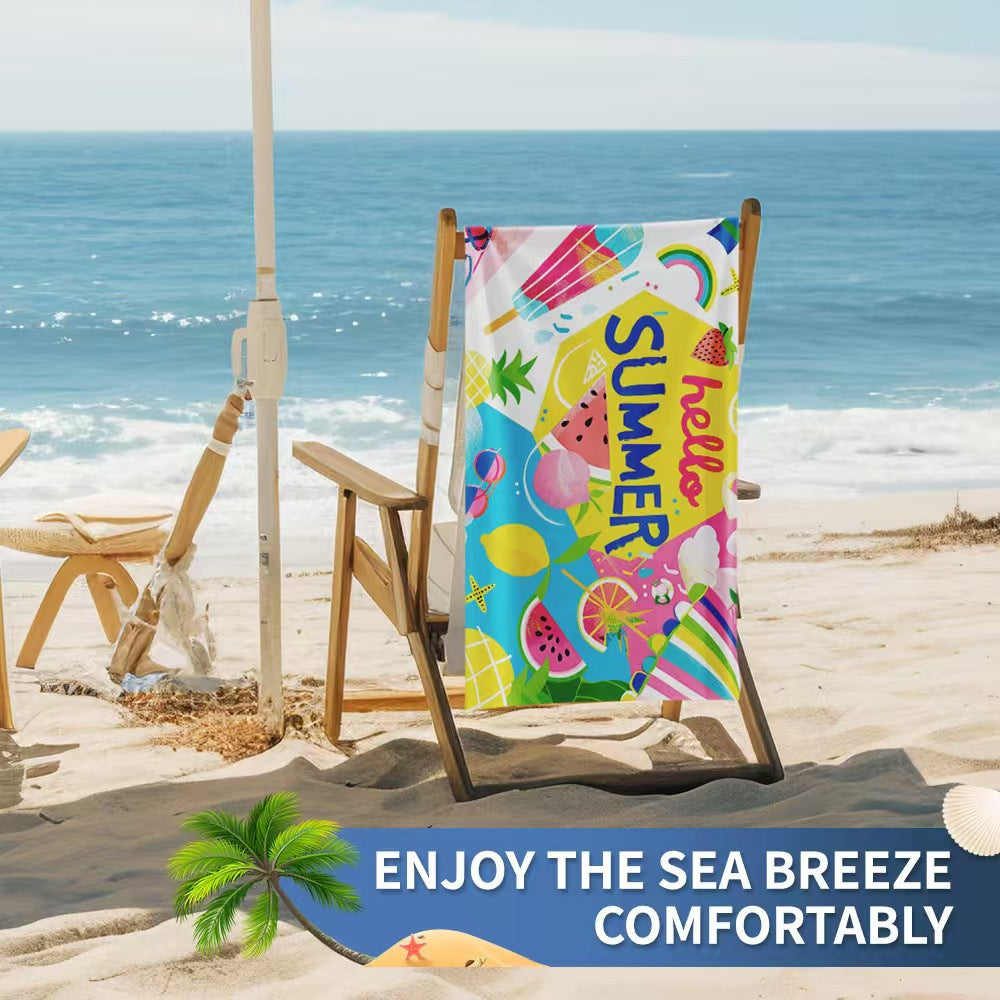 Women's beach towel with creative golf theme Bowlift