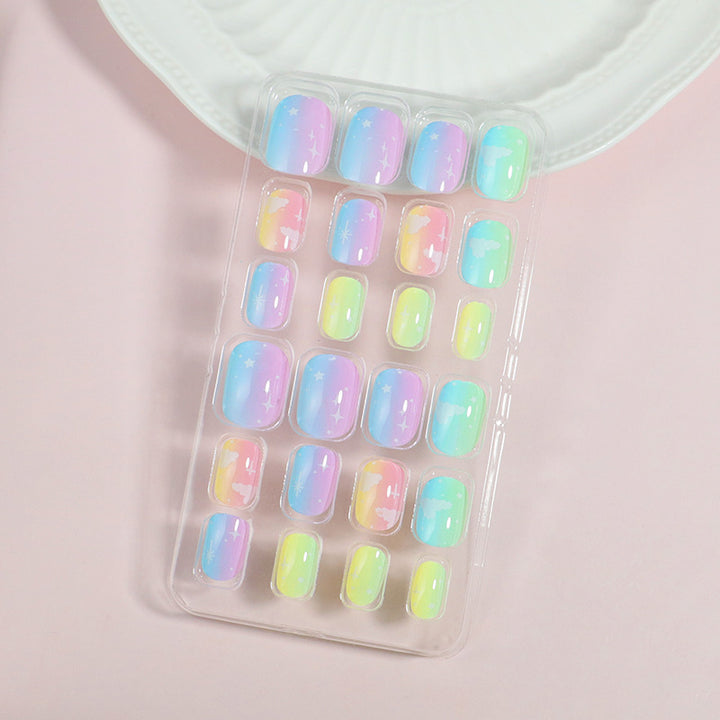 Gradient Press-On Nail Set Bowlift
