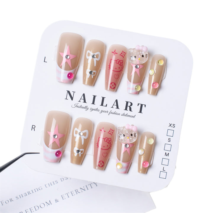 Playful Themed Press-On Nail Collection Bowlift