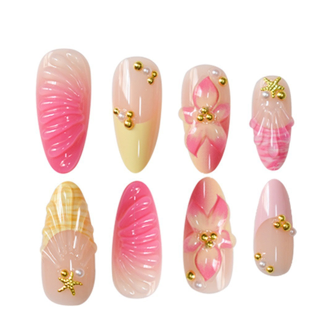 Artistic Nautical Theme Nail Art Enhancements Bowlift