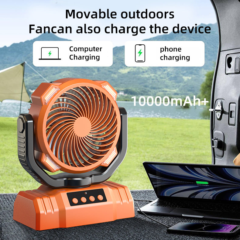 Unisex Portable USB Fan with Power Bank Function Bowlift